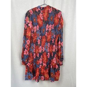 FARM RIO Dress, Garden Navy Mini Smocked, Size XL, NWT